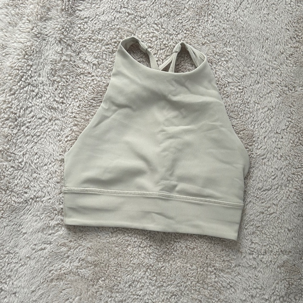 Lululemon Energy High Neck Longline Ribbed Bra